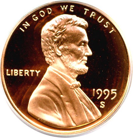 image for: 1995-S 1c  PCGS Proof 69 RD DCameo