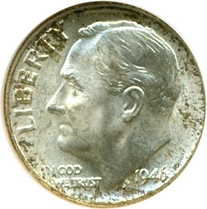 image for: 1946 10c NGC MS66