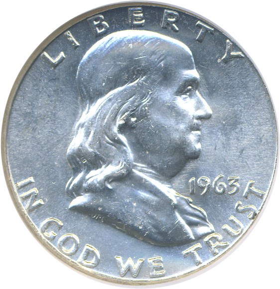 image for: 1963 50c  NGC MS64 