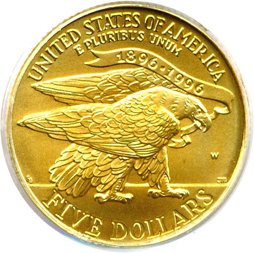 image for: 1995-W $5 Olympic Stadium PCGS MS69 