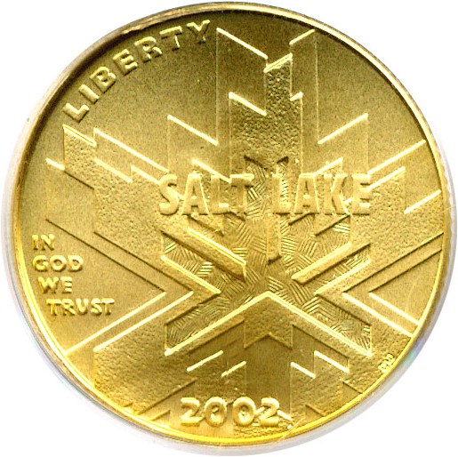 image for: 2002-W $5 Salt Lake City Olympics PCGS MS69 
