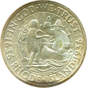 image for: 1936-S 50c Rhode Island ANACS MS62