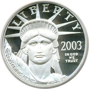 image for: 2003-W $100 Platinum Eagle PCGS Proof 69 DCameo