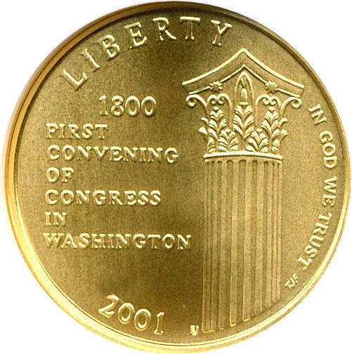 image for: 2001-W $5 Capitol Visitors Center NGC MS69 