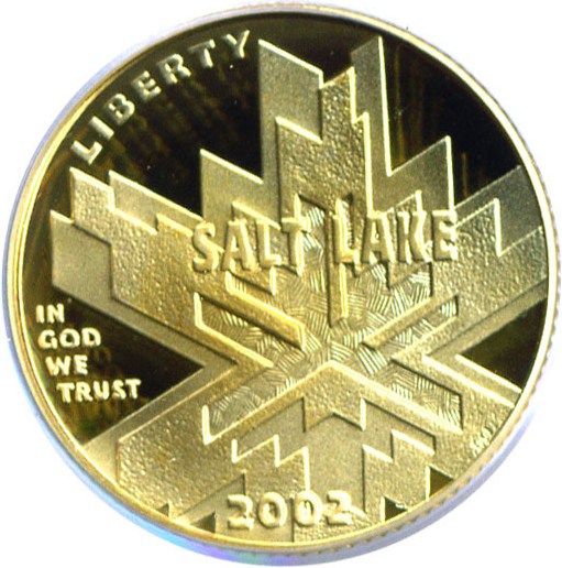 image for: 2002-W $5 Salt Lake City Olympics PCGS Proof 69 DCameo