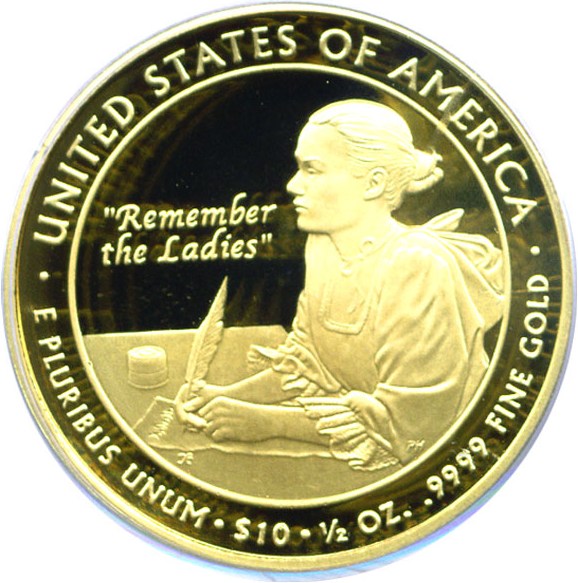 image for: 2007-W $10 Abigail Adams PCGS Proof 70 DCameo