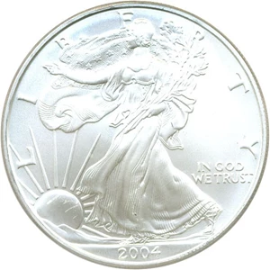 image for: 2004 $1 Silver Eagle PCGS MS69 ex: PCGS Collectors Club Edition