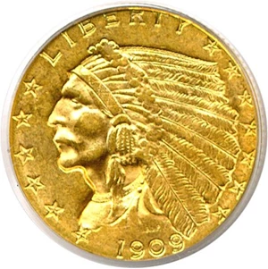 image for: 1909 $2 1/2 PCGS AU55