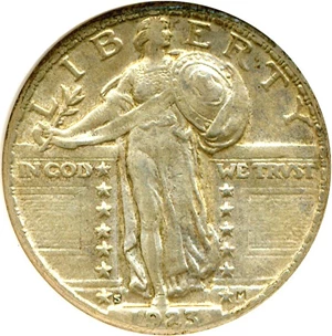 image for: 1923-S 25c ANACS XF40