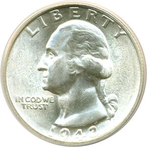 image for: 1943-S 25c ANACS MS65 (DDO-004)