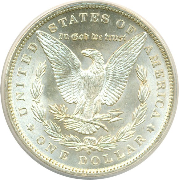 image for: Top 100 VAM: 1900-O $1 VAM 15  Doubled Stars ANACS MS63 