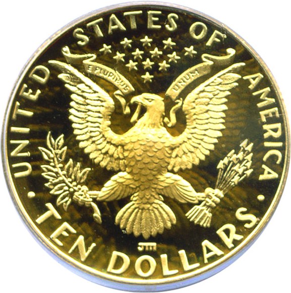 image for: 1984-D $10 Olympic PCGS Proof 69 DCameo