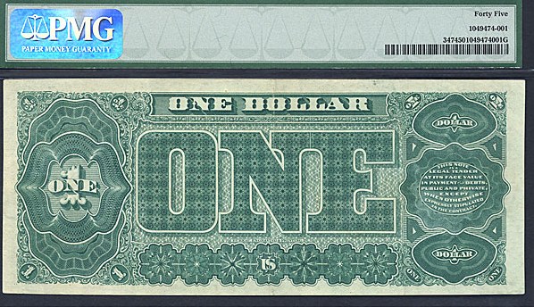 image for: Fr.347 1890 $1  PMG XF45  [A720650]