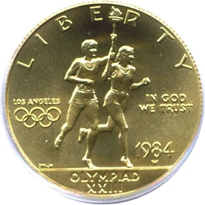 image for: 1984-W $10 Olympic PCGS MS69
