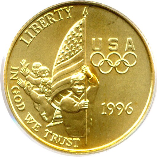 image for: 1996-W $5 Flag PCGS MS69 