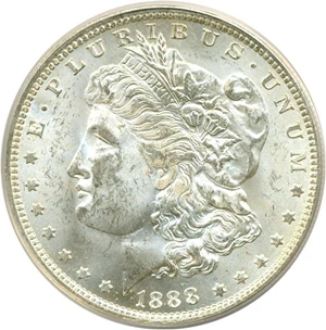 image for: 1888-O $1 VAM 1B1 Harrison Stage 2 ANACS MS62
