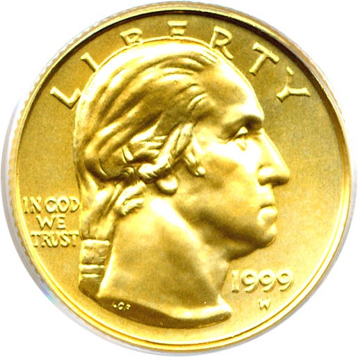 image for: 1999-W $5 Washington PCGS MS69 