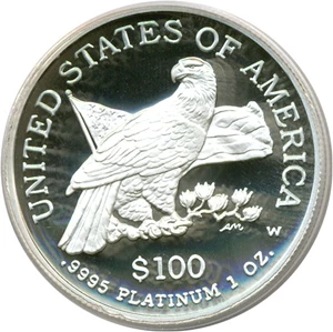 image for: 2003-W $100 Platinum Eagle PCGS Proof 69 DCameo