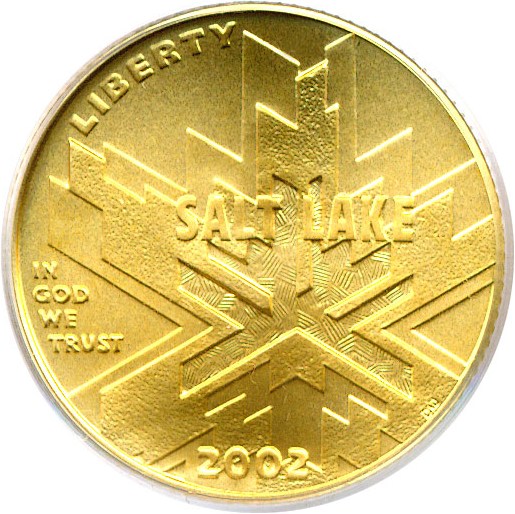 image for: 2002-W $5 Salt Lake City Olympics PCGS MS69 