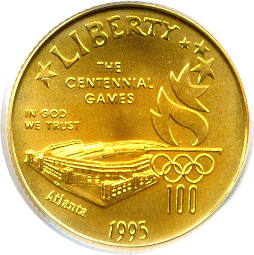 image for: 1995-W $5 Olympic Stadium PCGS MS69 