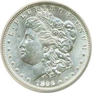 image for: Top 100 VAM: 1896 $1 VAM 19 ANACS MS62