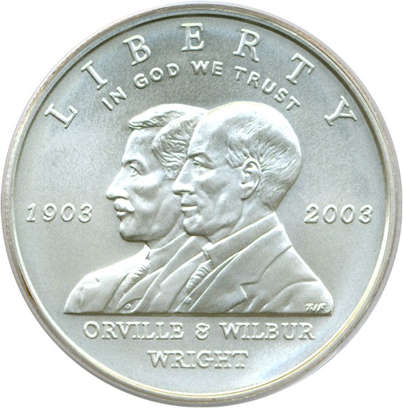 image for: 2003-P $1 First Flight PCGS MS69 