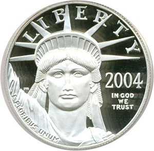 image for: 2004-W $100 Platinum Eagle PCGS Proof 69 DCameo