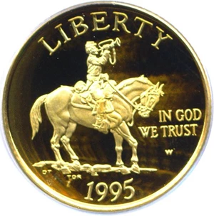 image for: 1995-W $5 Civil War PCGS Proof 69 DCameo