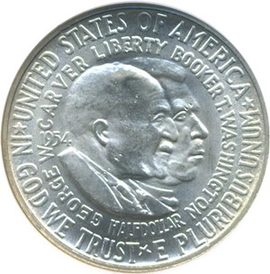 image for: 1954 50c Wash-Carver NGC MS65
