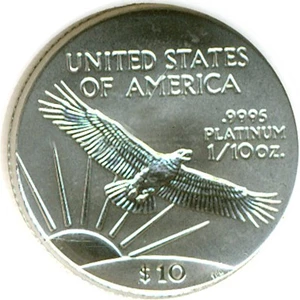 image for: 2001 $10 Platinum Eagle NGC MS69