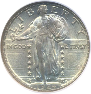 image for: 1924 25c NGC MS67 FH