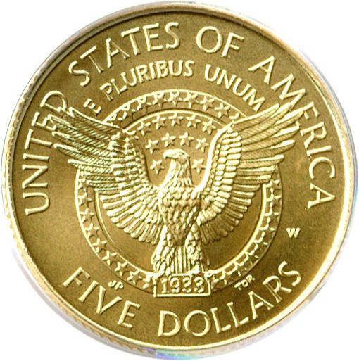 image for: 1997-W $5 Franklin D. Roosevelt PCGS MS69 