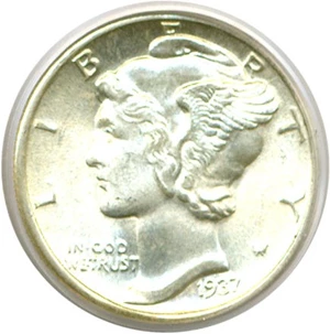 image for: 1937 10c PCGS MS66 FB