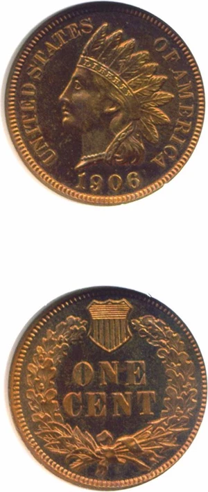 image for: 1906 1c NGC Proof 66 RD