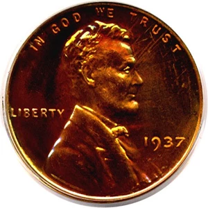 image for: 1937 1c PCGS Proof 65 RD