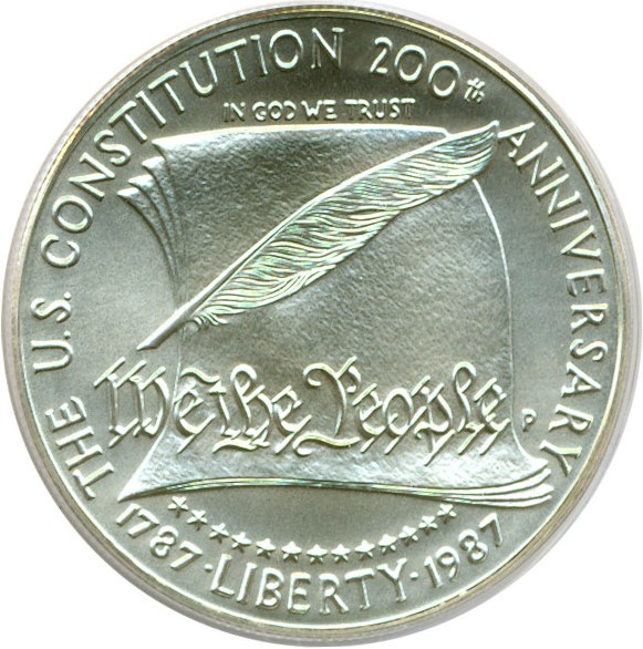 image for: 1987-P $1 Constitution PCGS MS69 