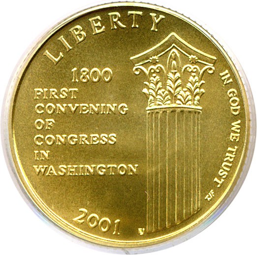 image for: 2001-W $5 Capitol Visitors Center PCGS MS69 