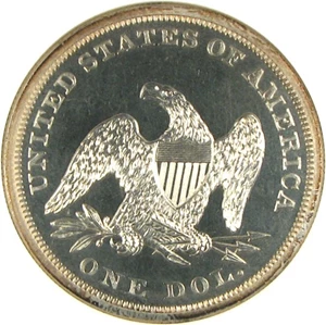 image for: 1861 $1 NGC/CAC Proof 64