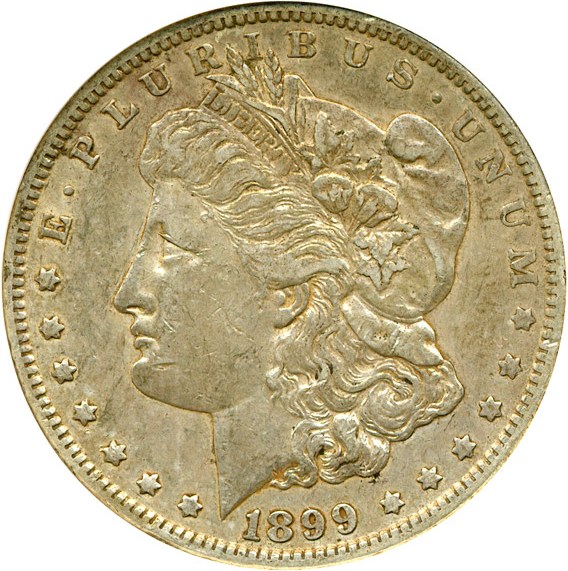 image for: Top 100 VAM: 1899-O $1 VAM 4  Micro O ANACS XF45