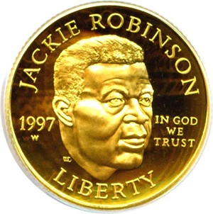 image for: 1997-W $5 Jackie Robinson PCGS Proof 69 DCameo