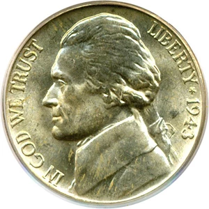 image for: 1943-D 5c PCGS MS66 ex: Omaha Bank Hoard