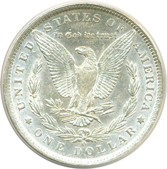 image for: Hot 50 VAM: 1890-O $1 VAM 10 ANACS AU53 