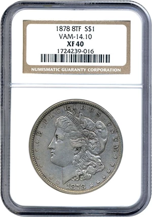 image for: 1878 8TF $1 VAM 14.10 NGC XF40