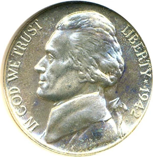 image for: 1942-P 5c Ty.2 - Silver NGC Proof 68