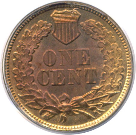 image for: 1864-L 1c  PCGS MS65 RD