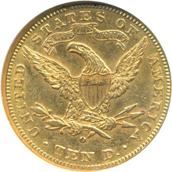 image for: 1899-O $10  NGC AU58 