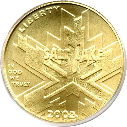 image for: 2002-W $5 Salt Lake City Olympics PCGS MS69 