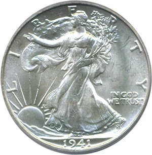 image for: 1941-S 50c PCGS MS64