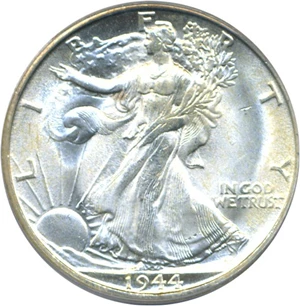 image for: 1944-S 50c PCGS MS65