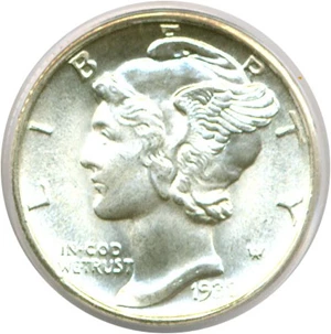 image for: 1938-D 10c PCGS MS67 FB